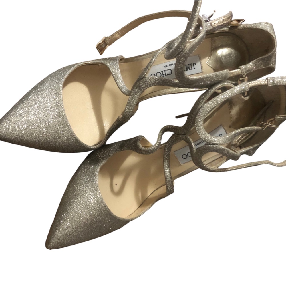 Jimmy Choo lancer glitter heels pumps